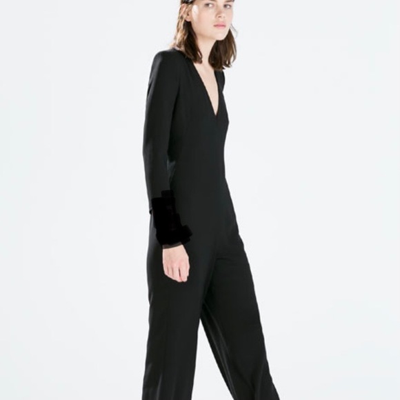 Zara Pants & Jumpsuits Zara Black Jumpsuit Poshmark